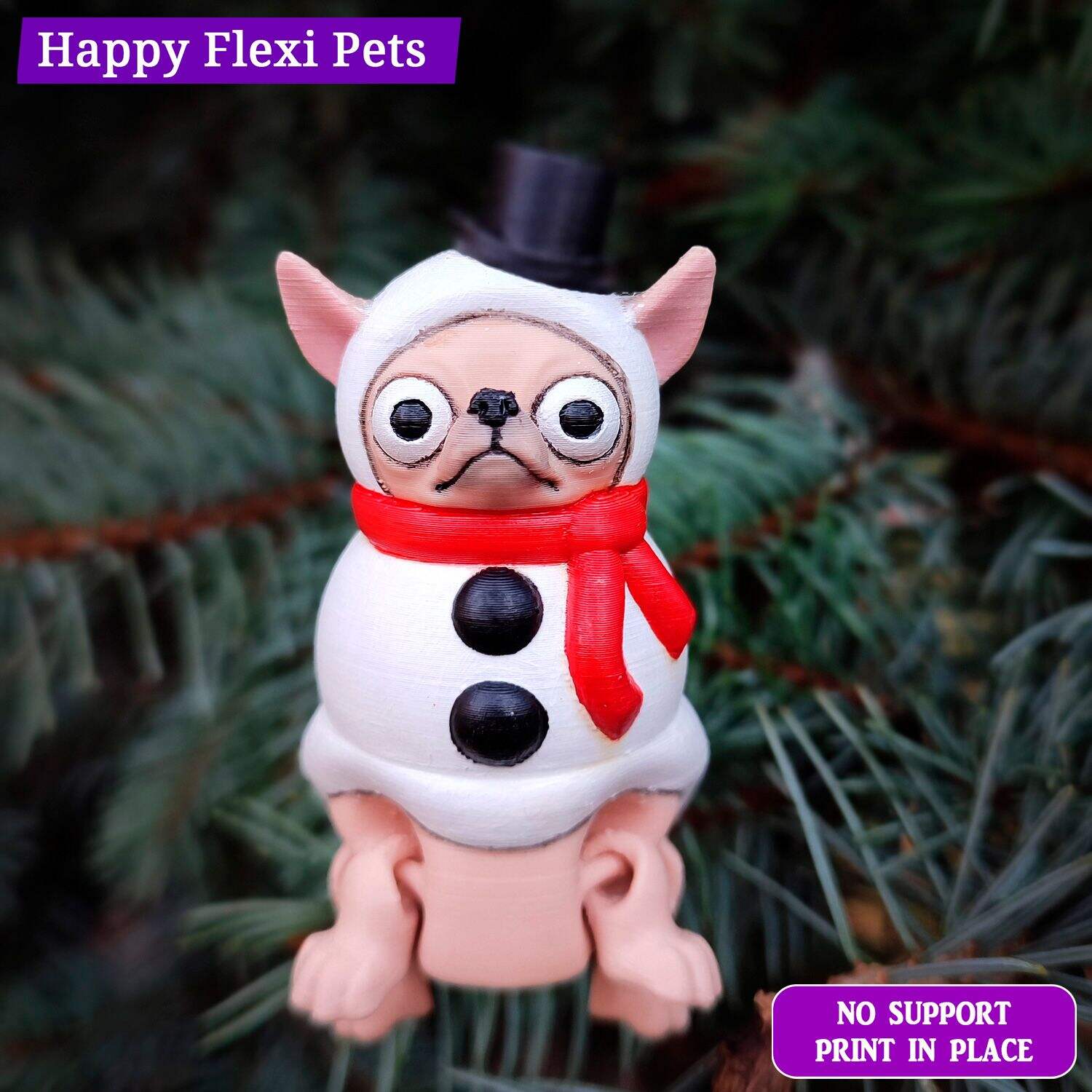 FREE MODEL - Chihuahua the Snowman - Christmas Collection