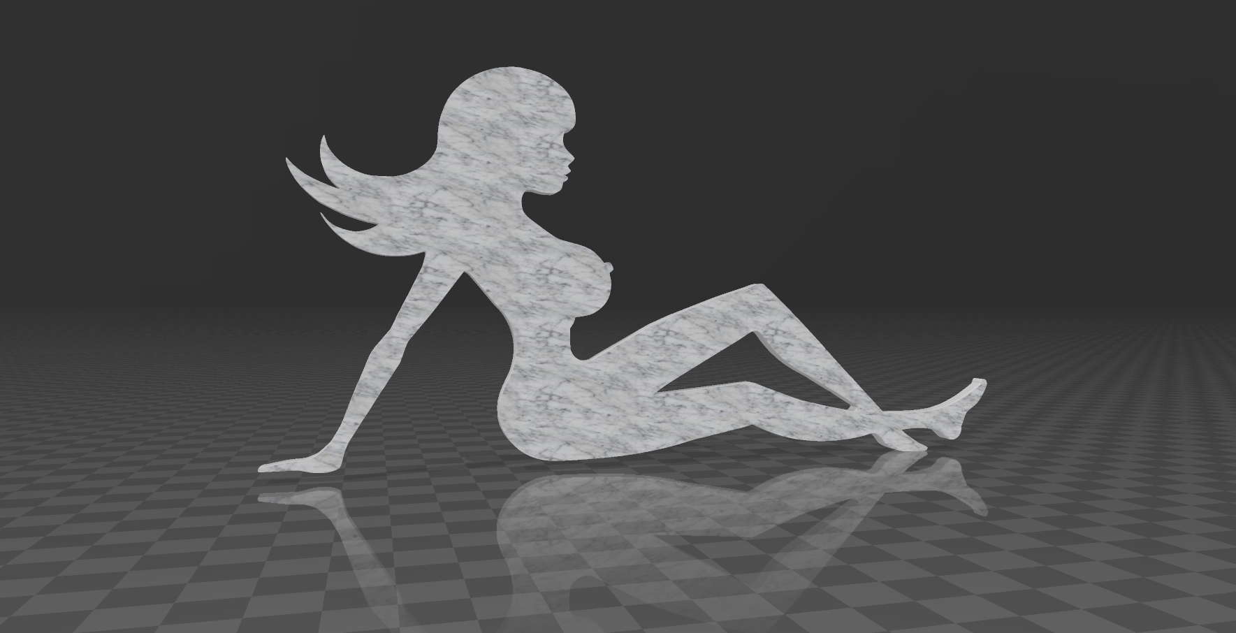 CowGirl Mudflap Girl FRESHIE MOLD - 3D MODEL MOLDING FOR MAKING SILICONE  MOULD