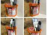 Corner modular bath shelf-4
