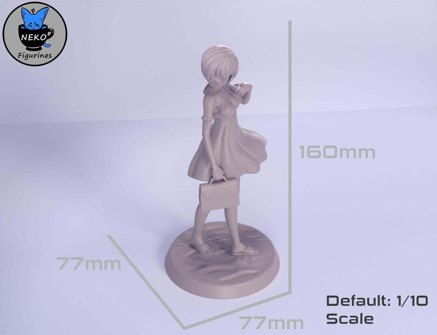 Asuka and Rei Summer Dress - Evangelion 3D Printing Model | 3D модели  скачать | Creality Cloud