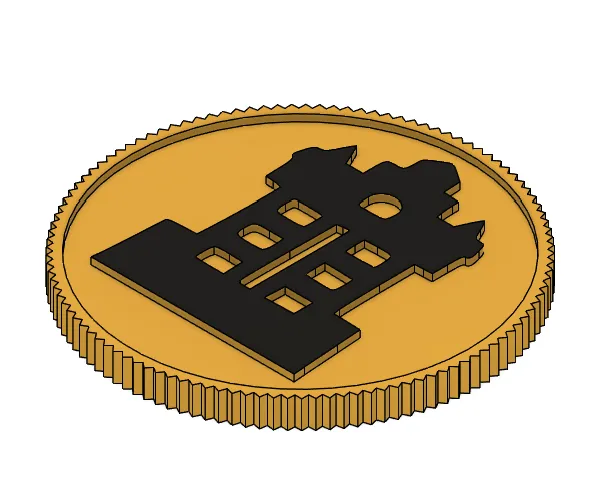 Free Badges & Coins STL Download - Hollywood Studios Coinby Rtosterholt