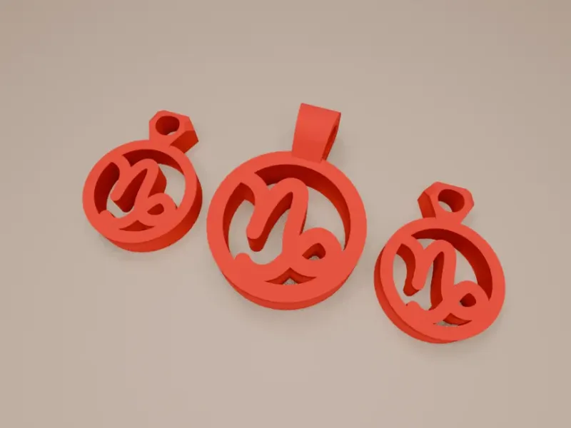 Capricornus Earrings and Necklace Pendants