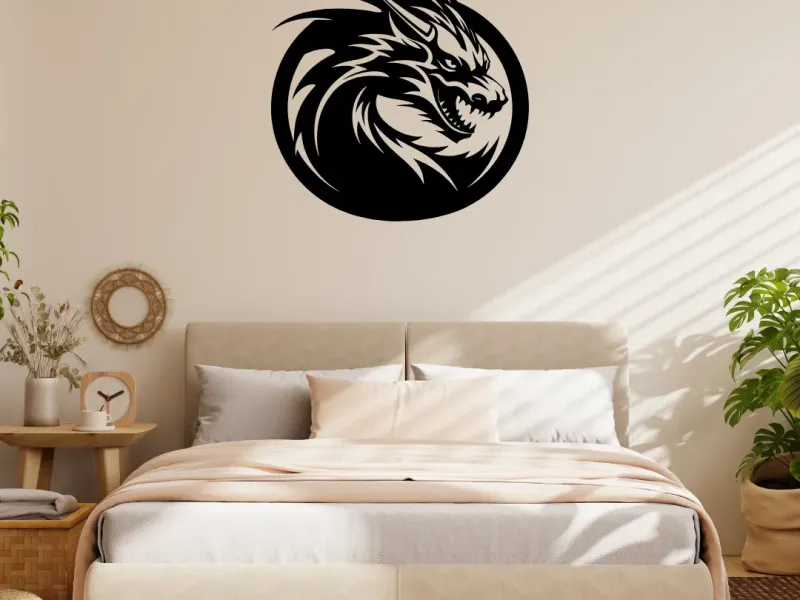 Frostfire Dragon Wall Art