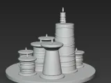 Geometric Sculptural Candle Stand-3