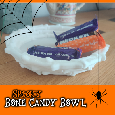 Finger Bone Candy Bowl - No supports and easy print 3d model