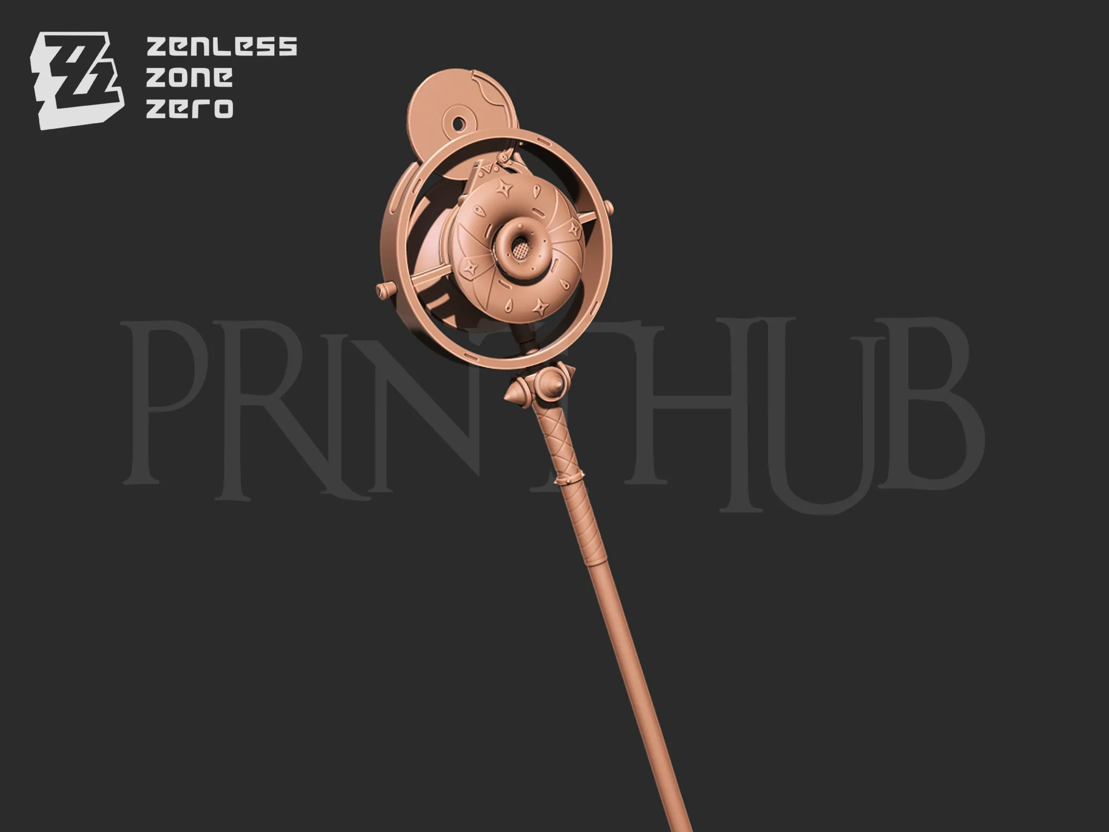 Astra Yao Microphone Staff From Zenless Zone Zero cosplay