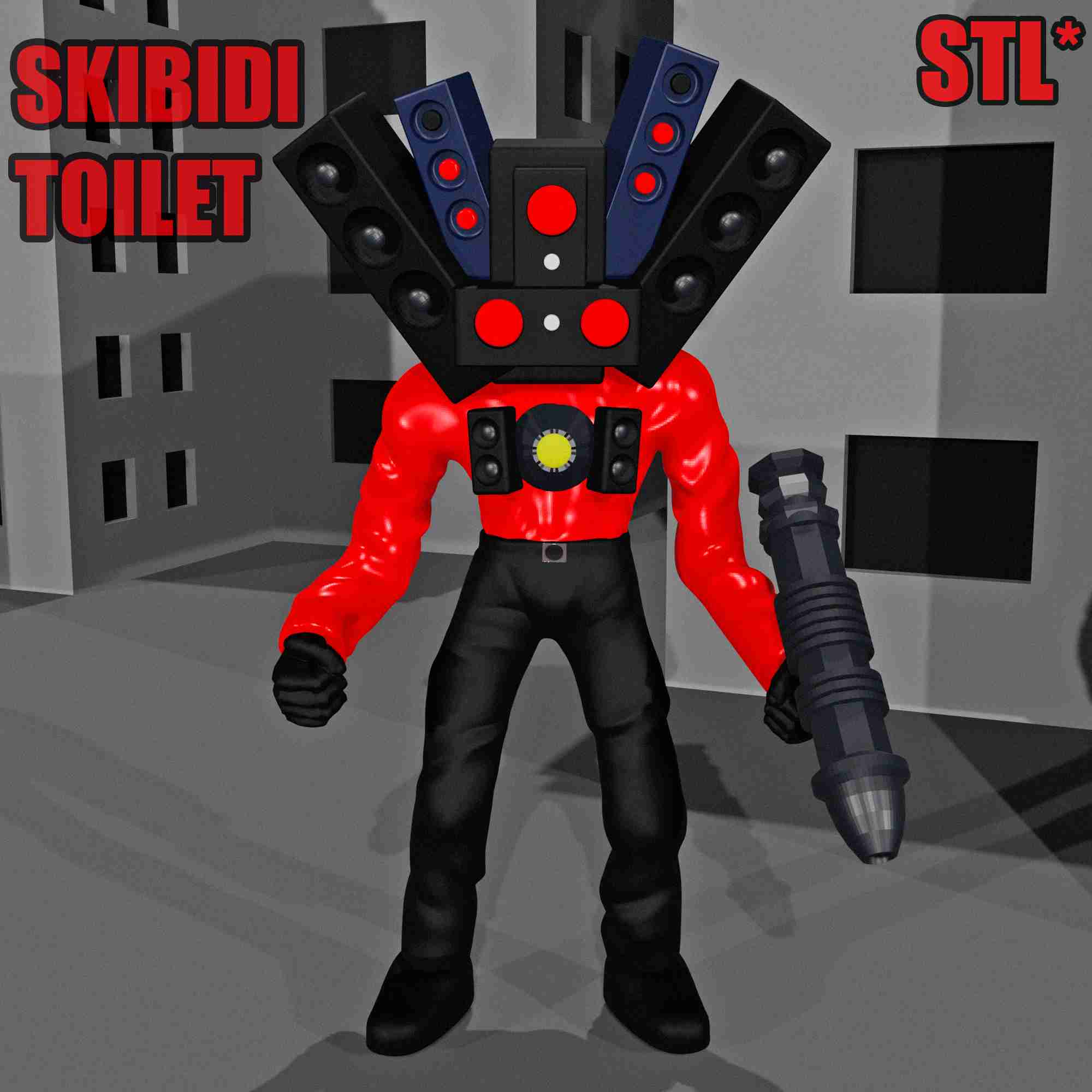 Archivo STL Skibidi Toilet Titan Speakerman 🚽・Modelo para descargar y  imprimir en 3D・Cults