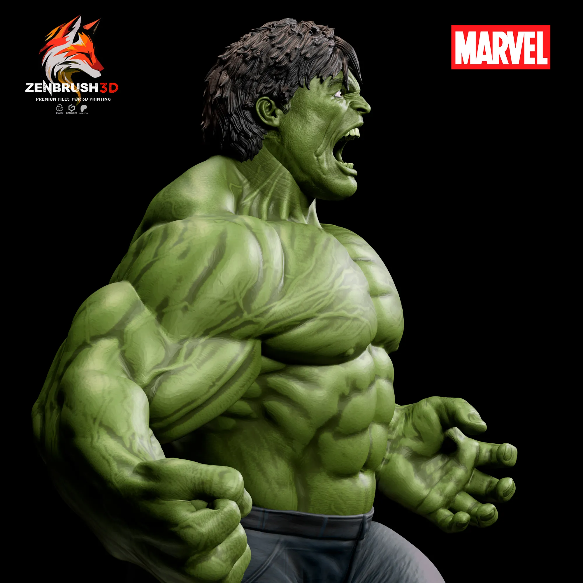 THE INCREDIBLE HULK 2008 - 3D PRINTING