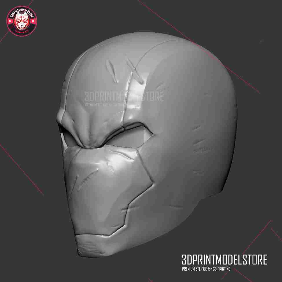 Neon White Red Mask for Cosplay Halloween 3D Print Model in Toys