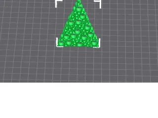 Circle Christmas Tree Ornament