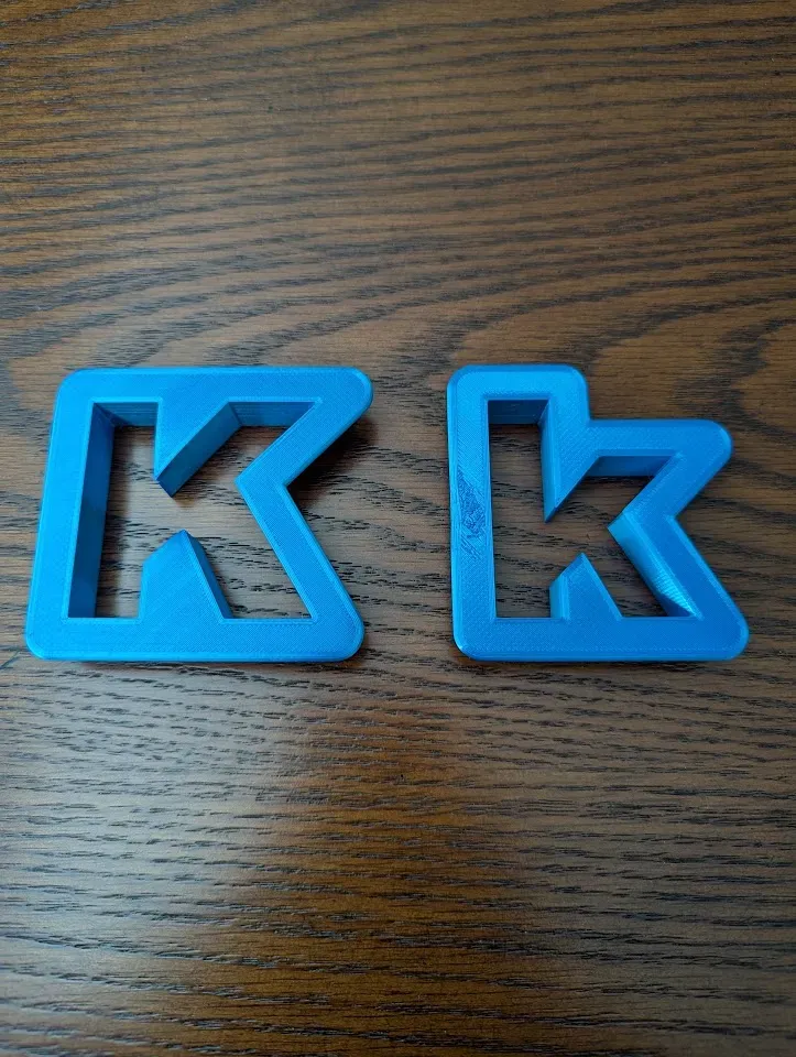 Letter K Alphabet Upper & Lower Case Cookie Cutter