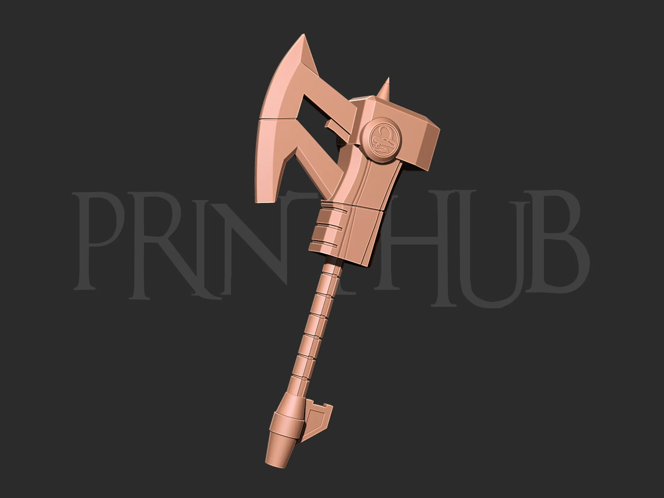 Mmpr Power rangers Black axe 3D print model