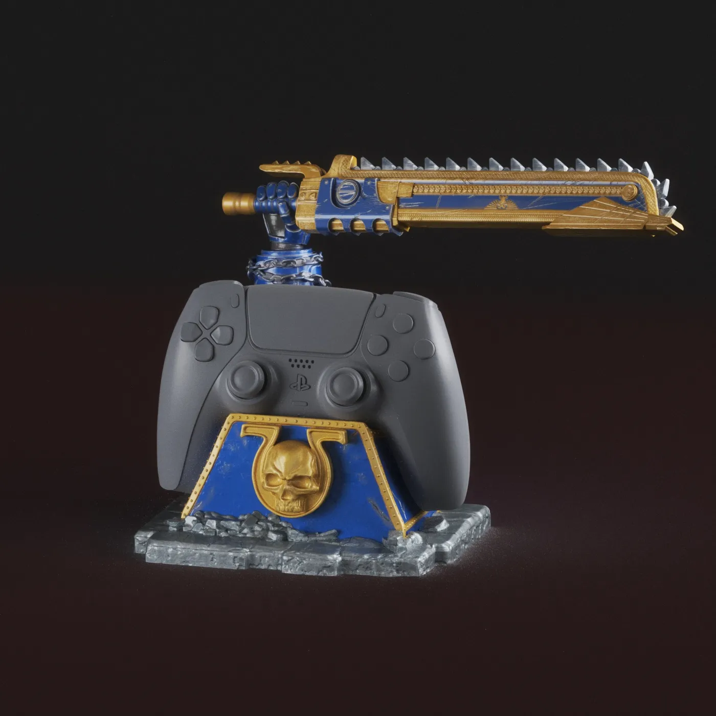 STAND CONTROL PS5 - WAR-HAMMER , SPACE-MARINE
