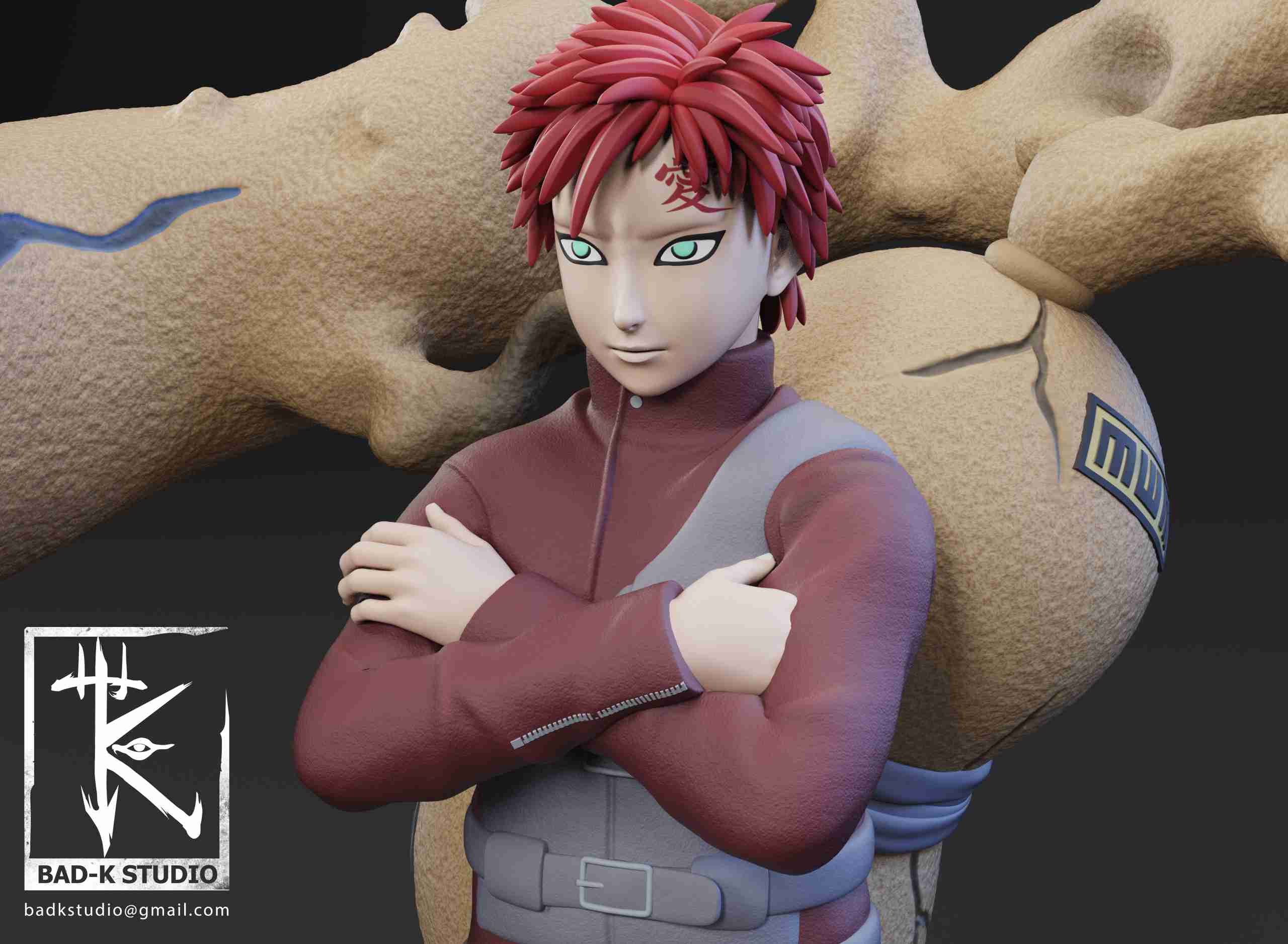 GAARA - NARUTO - 3D PRINTING MODEL, 3D models download