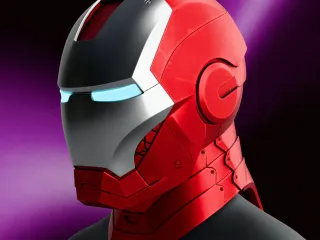 Iron Man Helmet - Multi-Parts for Cosplay