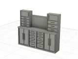 1/24 Cabinet de travail E / Workstation bench E-5