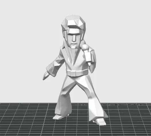 3D Printer Files | 3MF File | Elvis Presley (Lowpoly) | Creality Cloud