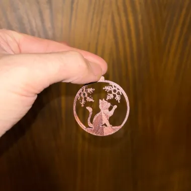 Cat christmas ornament-0