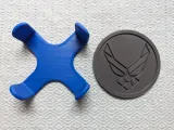 Air Force Coaster Set w/holder (holds 6)-1