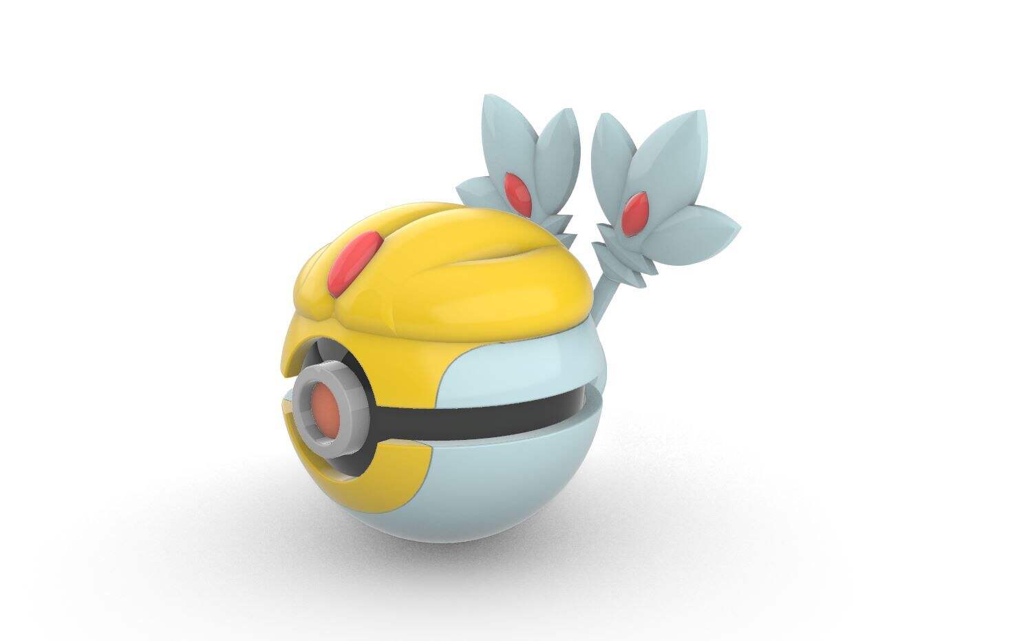 Free STL file Typical Pokeball 🐉・3D printer design to download, pokeball  png gif