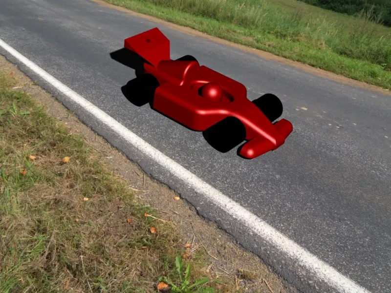 Racing Car keychain