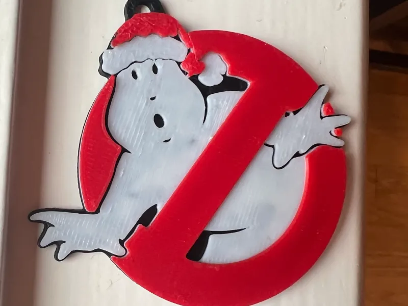 Ghostbusters Christmas Orniment with multi color support