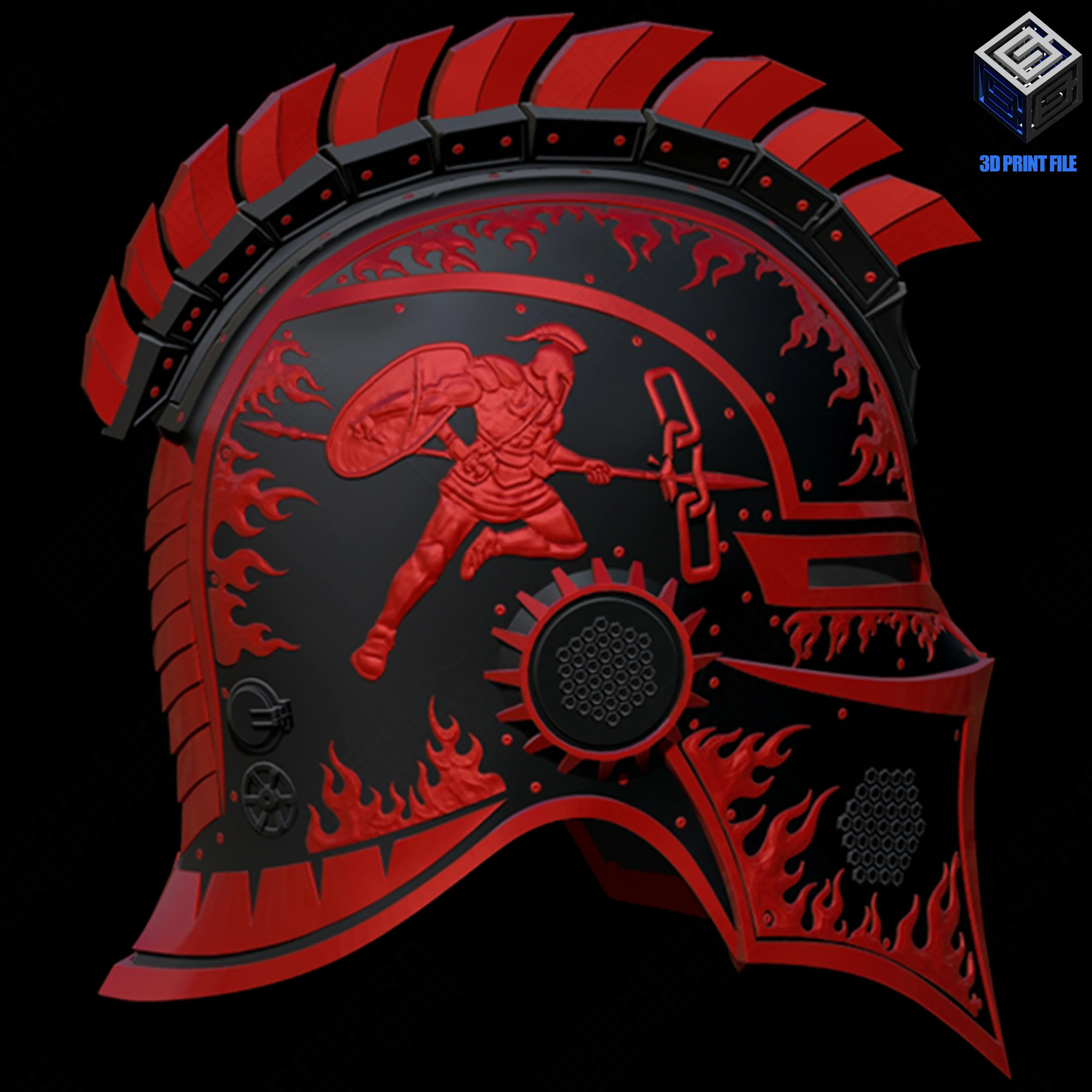 Ares Helm God of War Red Rising Inspired