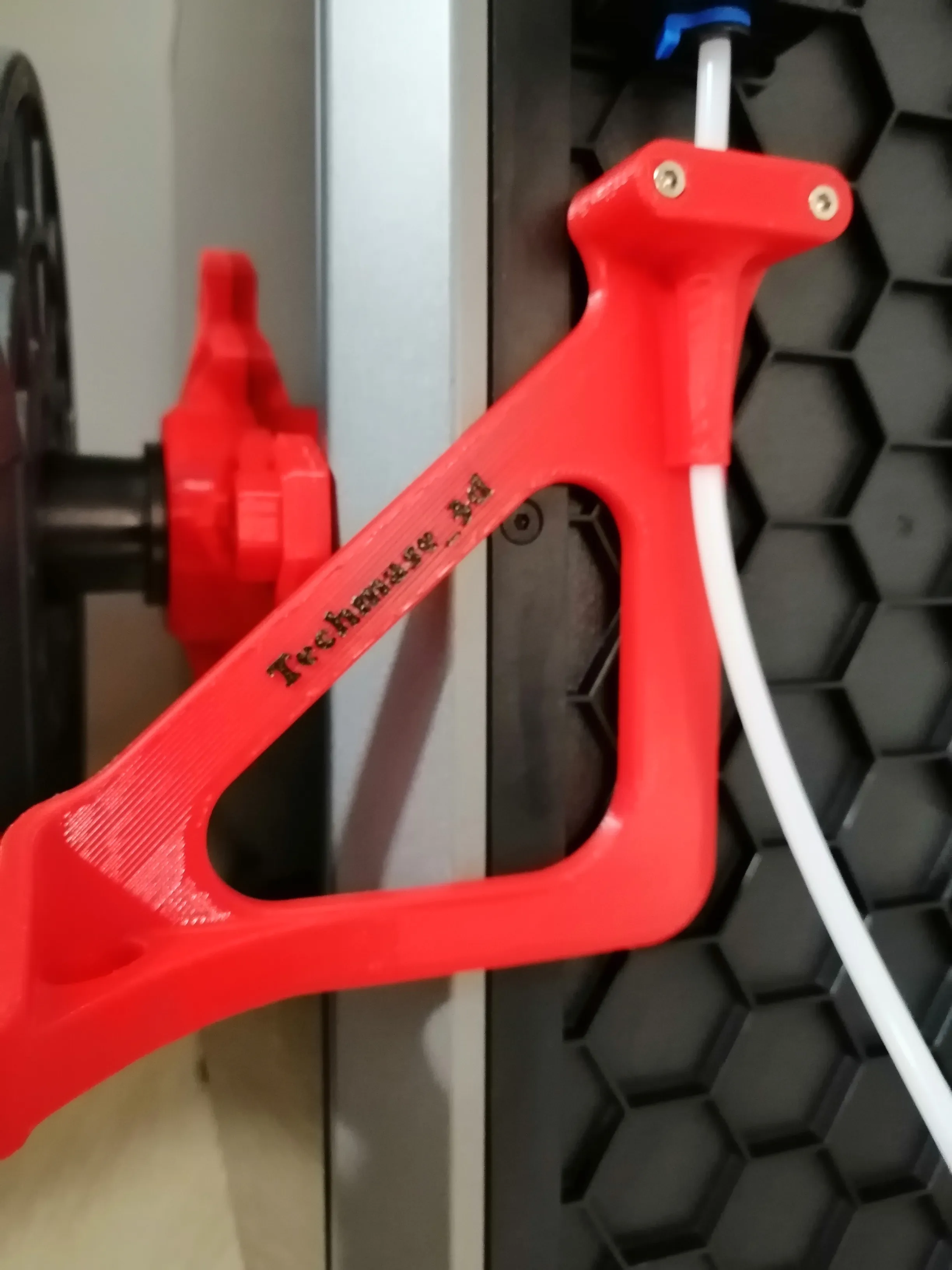 Creality K1C filament spool side support lane V2