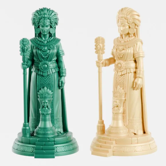 Historical Mayan Empire Chess Set 3MF - STL-6