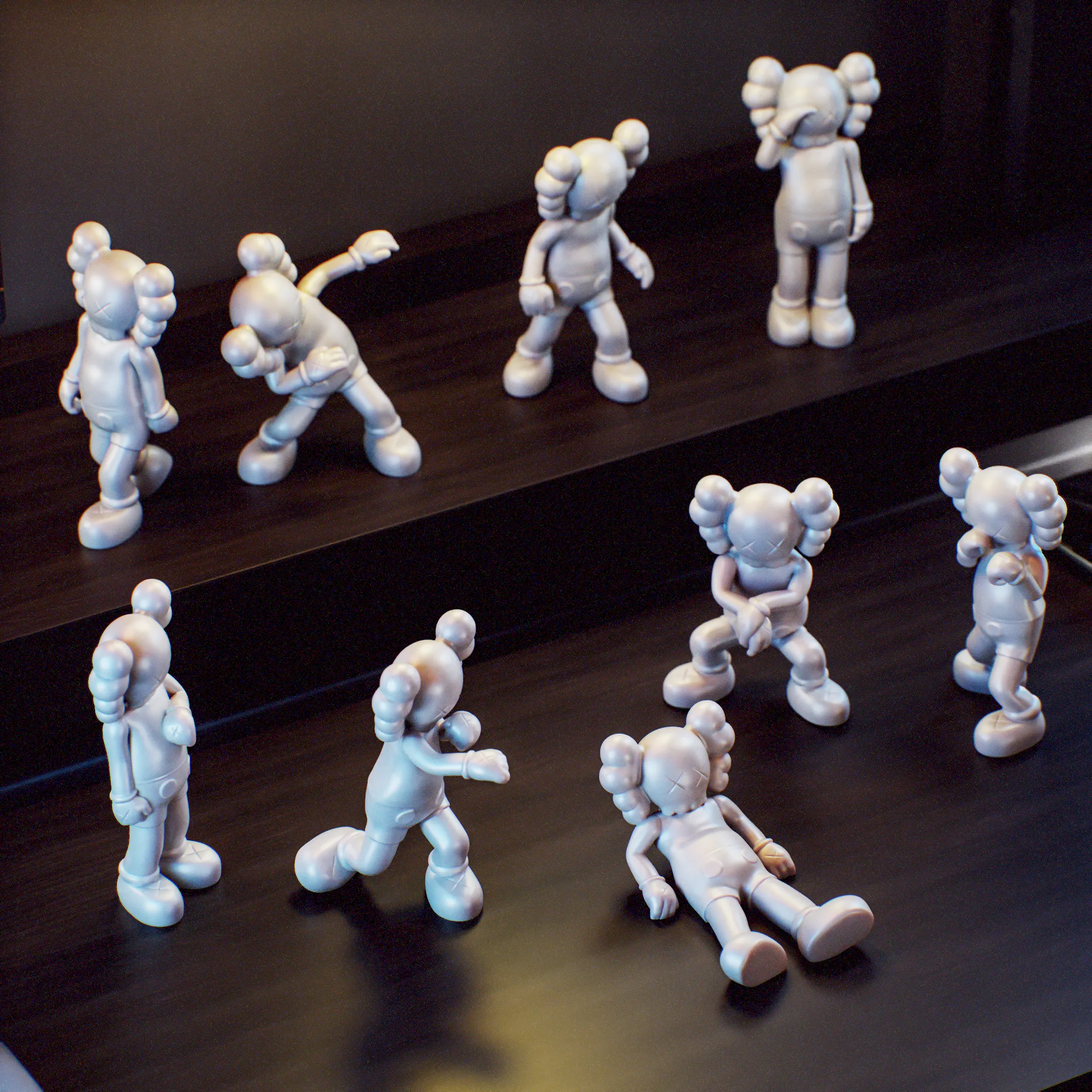 Kaws Companion x 9 mega pose bundle pack