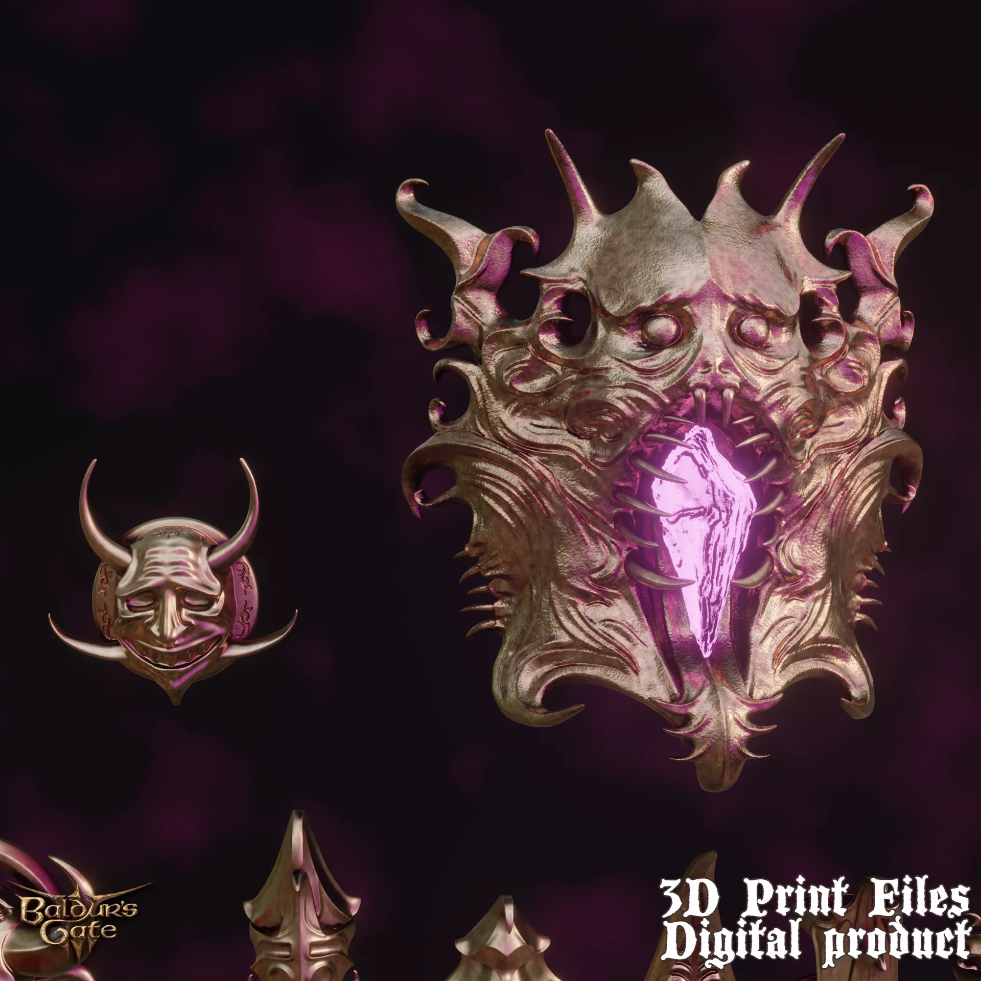 Fantasy Gortash's Cloth of Authority Accessories Cosplay Set