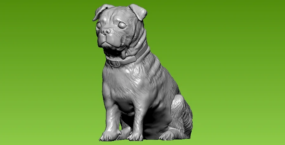 St. Bernard Dog statue - 3D print