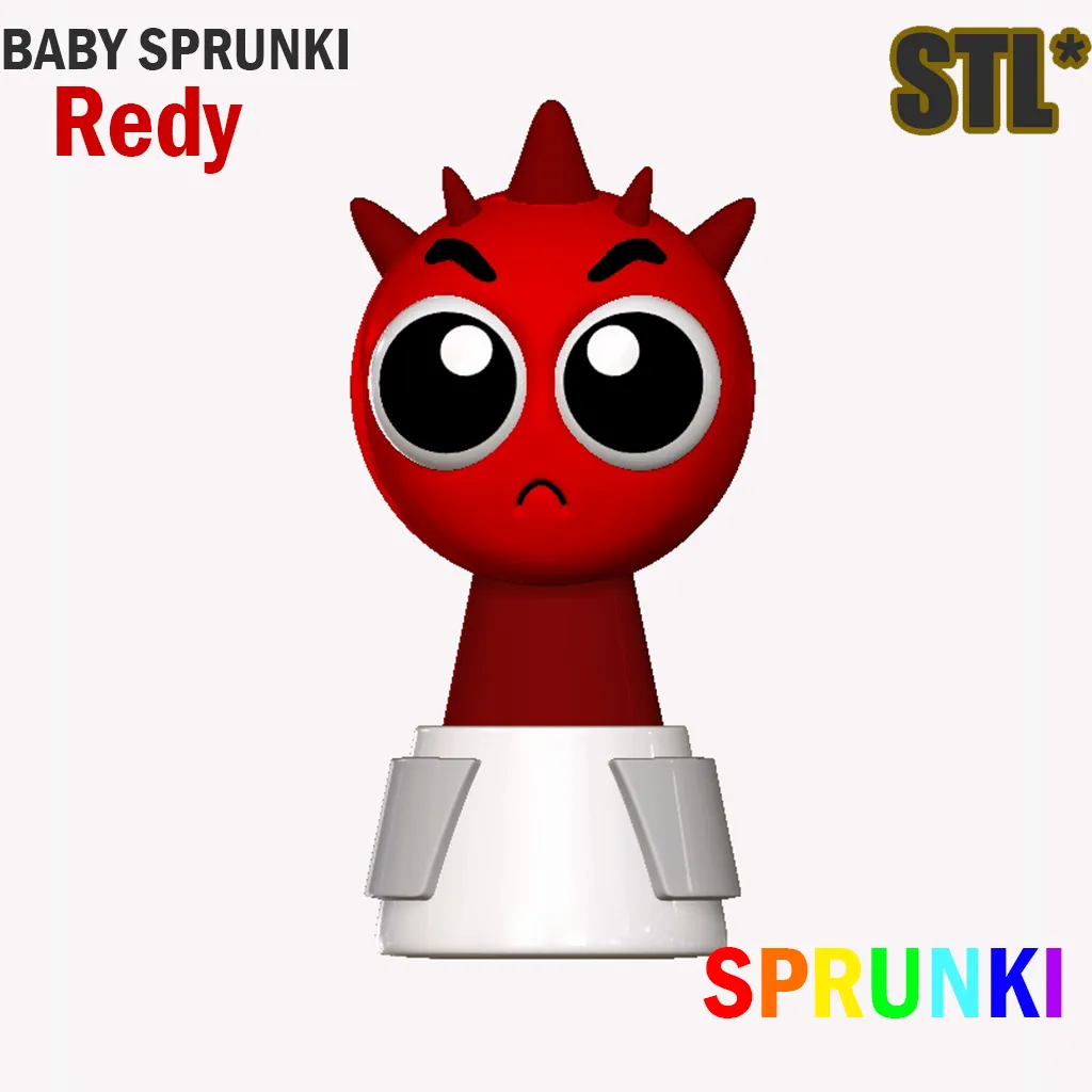 Sprunki Incredibox Baby Raddy Sprunki STL 3D Character Fanar