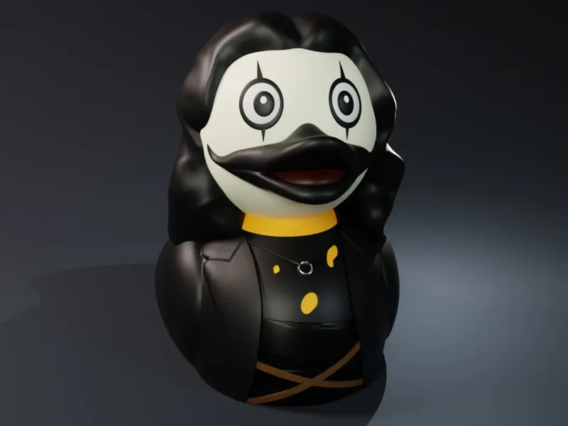 Lindo Eric Draven "El Cuervo" Pato de Goma
