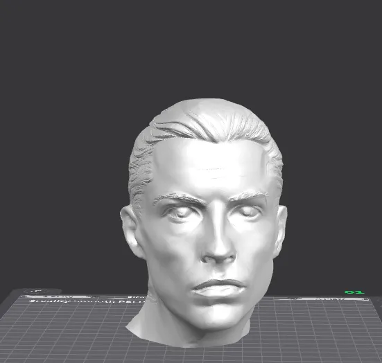 Cristiano Ronaldo head statue football