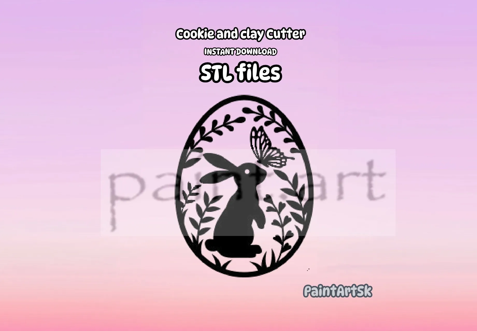 Bunny Cookie Cutter, Imprint Cookie cutter, Stamp And Cutter