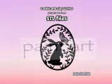 Bunny Cookie Cutter, Imprint Cookie cutter, Stamp And Cutter-1