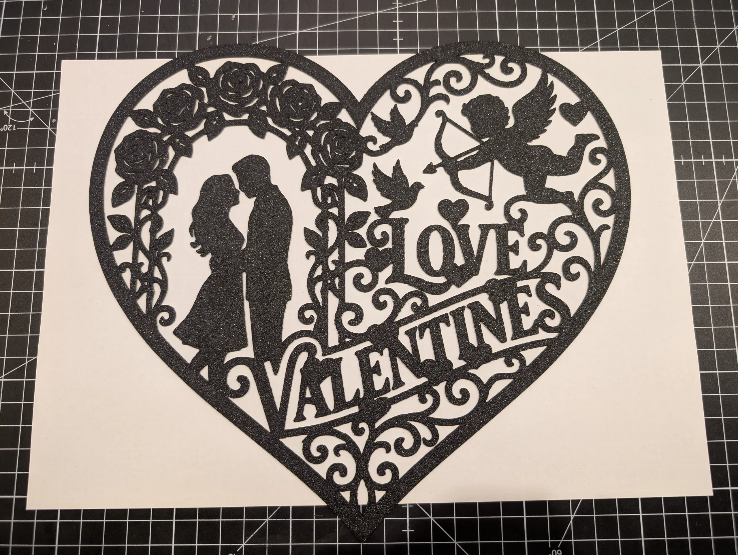 Valentine´s Day Wallart easy print single color