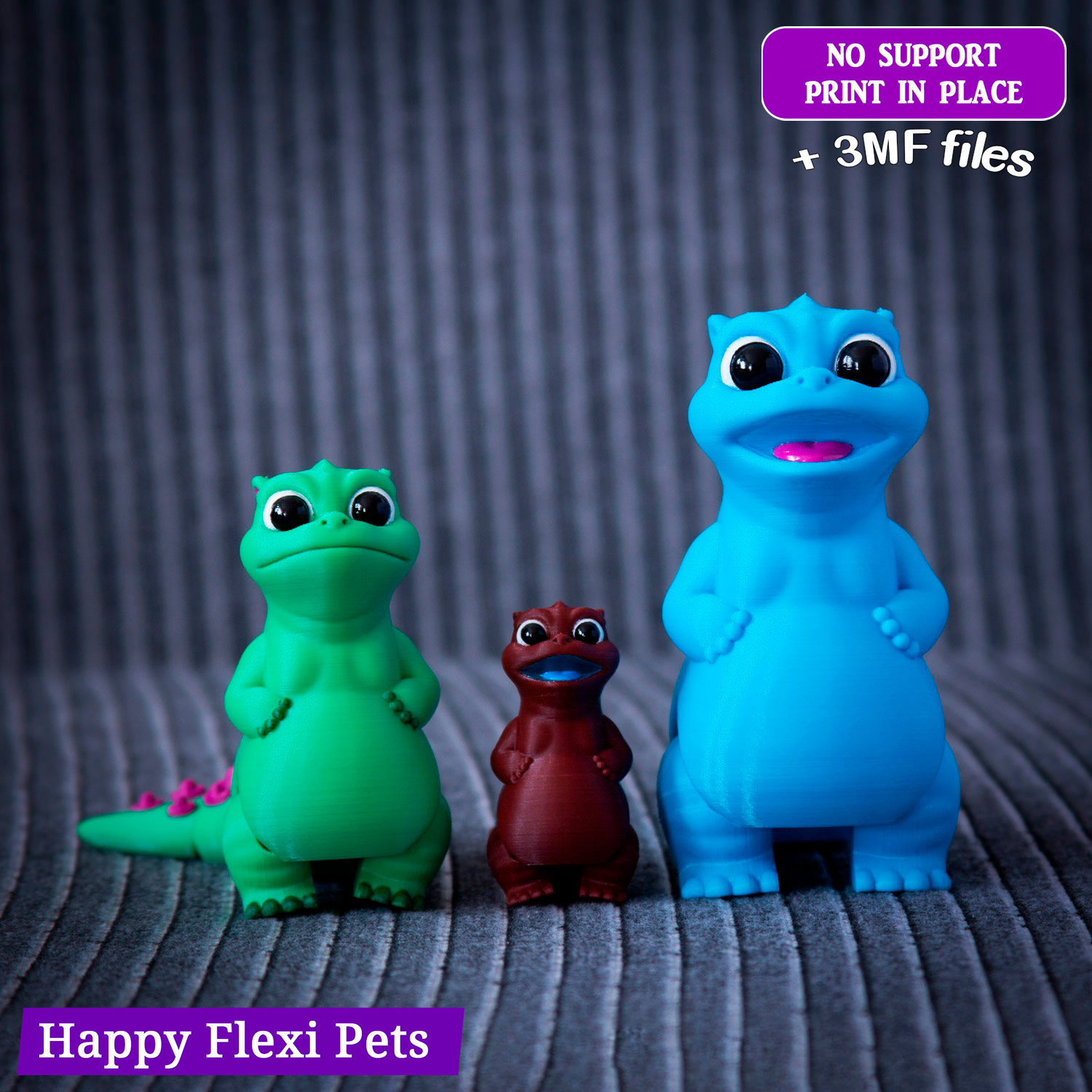 Baby Godzilla the articulated toy by Happy Flexi pets | 3D models ...