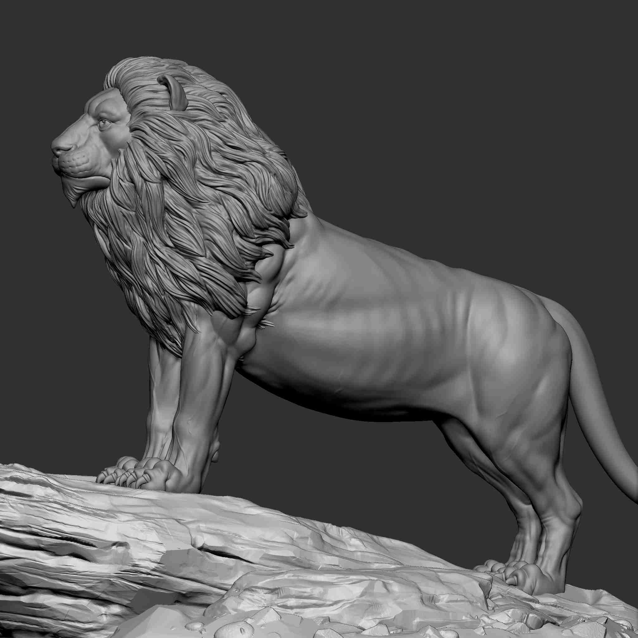Lion 3D models download Creality Cloud
