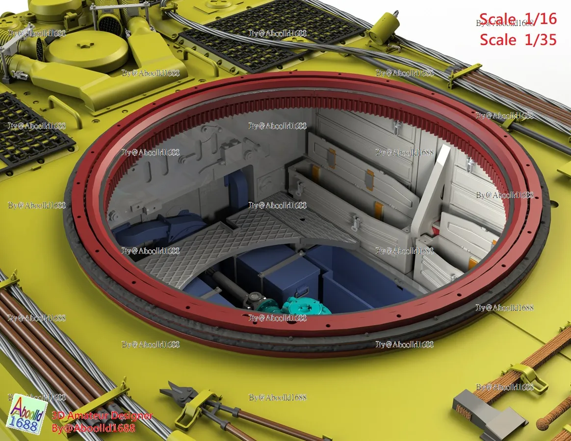 Tiger Tank Early Production Turret Ring.(STL-35-16)