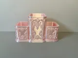Rococo Embossed Compartmentalized Makeup Brush Holder-1