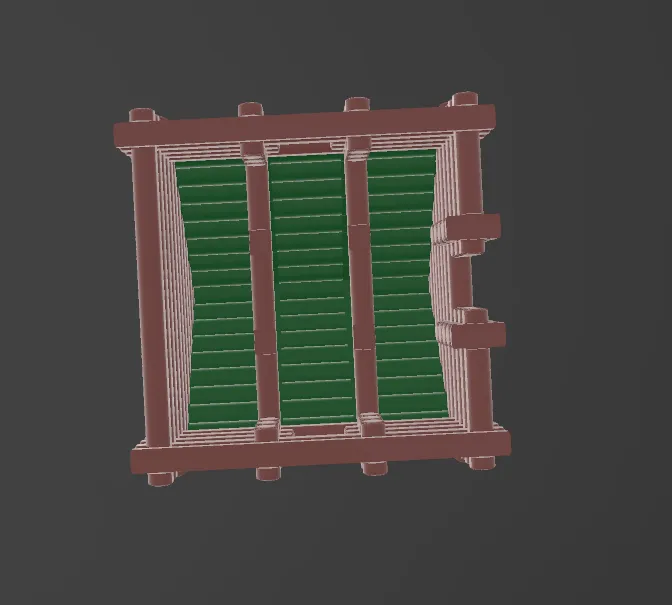 Lincoln log  style cabin v1