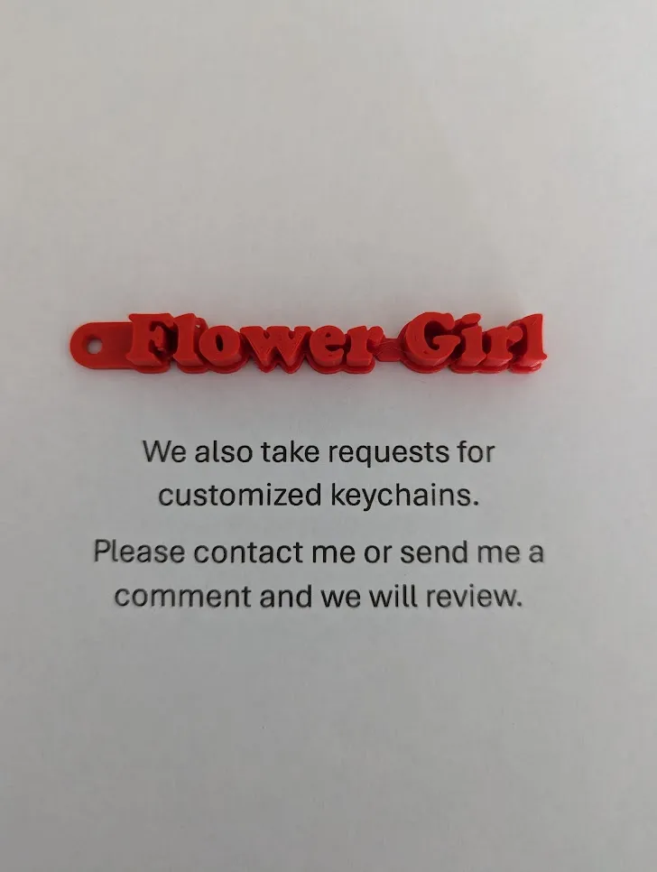 Flower Girl Keychain