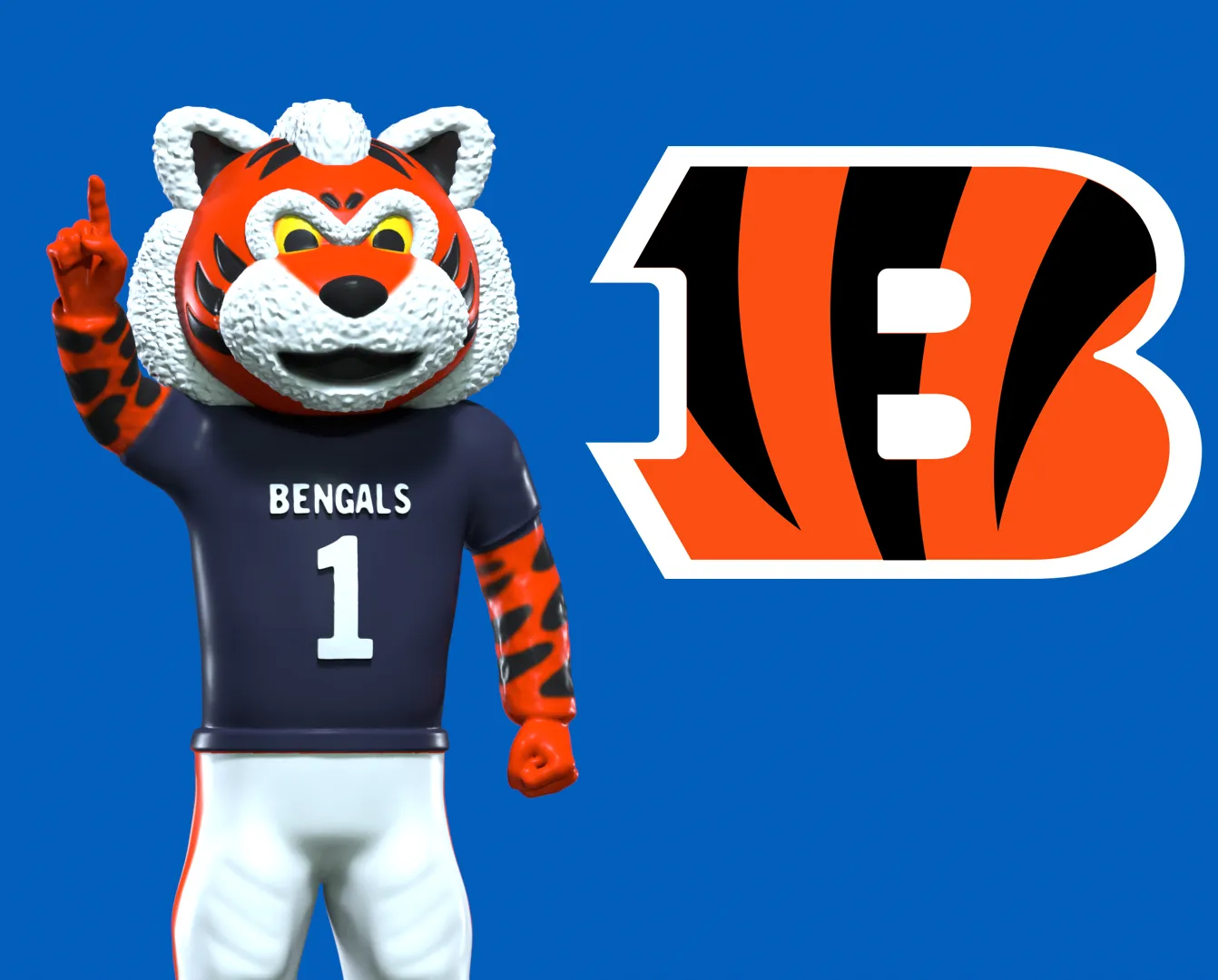 thumbnail image 2 of Bengals 'Who Dey' Graphic T-Shirt - Cincinnati Bengals Stripes - Men's Relaxed Fit 2 of 3