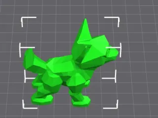 Dog - Puppy Chibi Statue Lowpoly