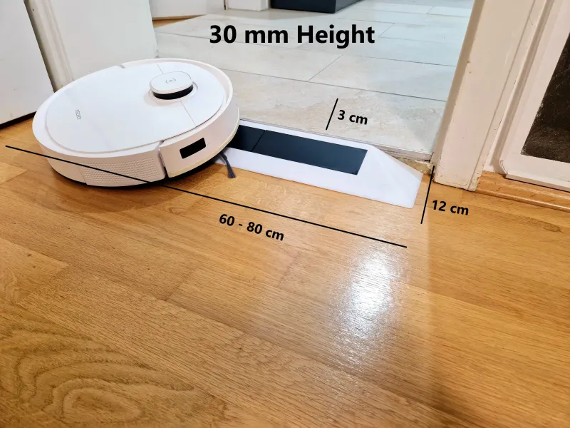 adjustable vacuum cleaner ramp with integrated rubb & magnet