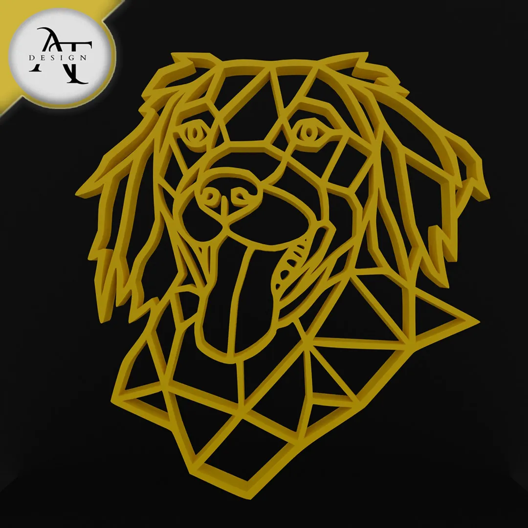 Dog - Geometric - 2D Wall Art Decor