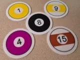 3D printed pool ball coasters!-1