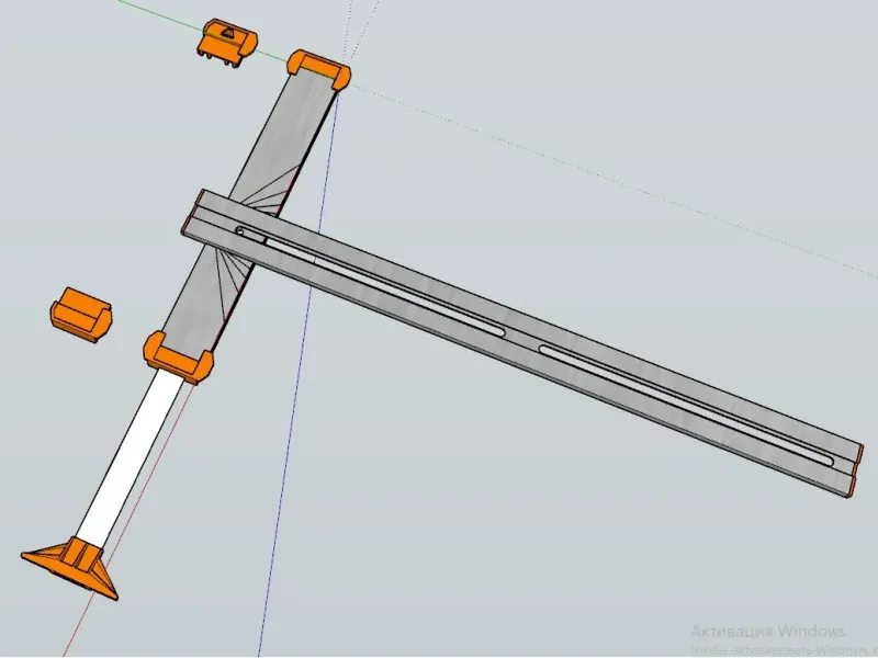 Plugs and stopper for square ruler
